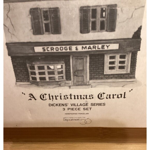 Dept 56 Scrooge & Marley Counting House 1986 Dickens Village Series Heritage - Picture 16 of 16